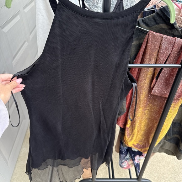 Spenser Jeremy Black Top with Beaded Neckline - Picture 2 of 3